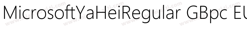MicrosoftYaHeiRegular GBpc EUC H字体转换